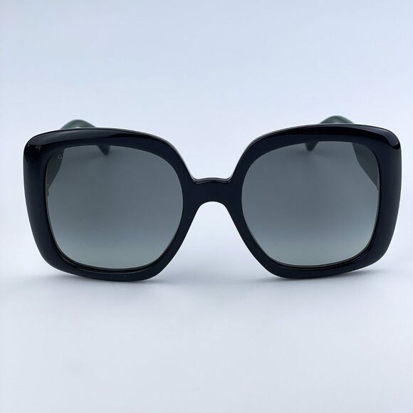 NEW Gucci GG0713S 006 Black Green Gray Gradient Oversized Woman Sunglasses - Picture 1 of 11